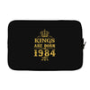 kings are born in 1984 Laptop sleeve
