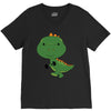 Cute Dinosaur V-Neck Tee