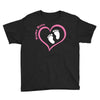 Baby Girl with Heart Any Name Customized Youth Tee