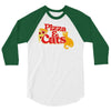 pizza and cats 3/4 Sleeve Shirt