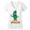 pickles Women's V-Neck T-Shirt