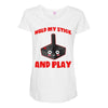 gaming hold and play Maternity Scoop Neck T-shirt
