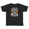 all i want for christmas is you and pizz Toddler T-shirt