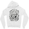 respect mah wizardrah! white Zipper Hoodie