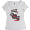 freddy krueger cartoon ideal birthday present or gift Women's Triblend Scoop T-shirt