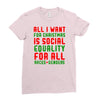 all i want for christmas Ladies Fitted T-Shirt