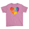 Rainbow Equality Heart Youth Tee