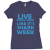 shark week live every week Ladies Fitted T-Shirt