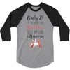 red head unicorn 3/4 Sleeve Shirt