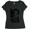 a woman's place is in the resistance Women's Triblend Scoop T-shirt