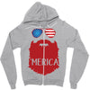 america 3 Zipper Hoodie