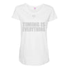 bass player timing is everything Maternity Scoop Neck T-shirt