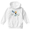 mighty hero atop a chicken Youth Hoodie