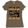 IF FATHER IN LAW CAN'T FIX IT THAN NO ONE CAN FIX IT Ladies Fitted T-Shirt