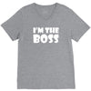 i'm the boss mens V-Neck Tee