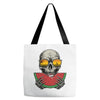 watermelon skull Tote Bags