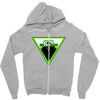 BACK TO DOWN Zipper Hoodie