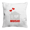 new i love house Throw Pillow