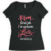 Mom Great Job I'm Awesome Love Happy Mother's Day Women's Triblend Scoop T-shirt