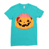 pumpkin brain Ladies Fitted T-Shirt