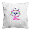 heavy meowtal Throw Pillow