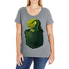pocket raptor Ladies Curvy T-Shirt