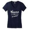 women, you know when you get to that age when you finally undertand th Women's V-Neck T-Shirt