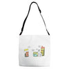 seasons greetings Adjustable Strap Totes
