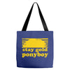 stay gold ponyboy the outsiders movie book Tote Bags