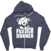 ted fick dich donner Zipper Hoodie