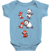 red fusion Baby Onesie