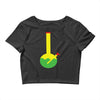 rasta bong water pipe slide insert stem filtered Crop Top