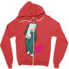 modern zombie Zipper Hoodie