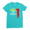 respect batle royal gaming Ladies Fitted T-Shirt