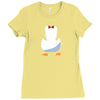 penguin suit Ladies Fitted T-Shirt