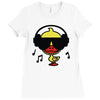 music duck Ladies Fitted T-Shirt