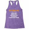 September Girl Hated By Many Racerback Tank