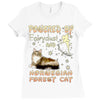 norwegian forest cat Ladies Fitted T-Shirt