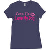 love me, love my dog Ladies Fitted T-Shirt
