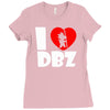 i love dbz  fun  super saiyajin piccolo vegeta dragonball son goku Ladies Fitted T-Shirt