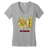 pie fighter Women's V-Neck T-Shirt
