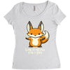 all the fox Women's Triblend Scoop T-shirt