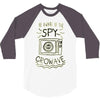 be aware of the spy crowave 3/4 Sleeve Shirt