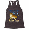 maine coon cat Racerback Tank