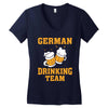 German Drinking Team Women's V-Neck T-Shirt