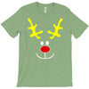 reindeer face novelty christmas T-Shirt