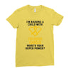 I'm Raising A Child With Childhood Cancer What's Your Super Power Ladies Fitted T-Shirt