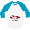 disculpame ya es agosto white girl black print 3/4 Sleeve Shirt