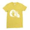 hand Ladies Fitted T-Shirt