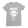 bassist skull Ladies Fitted T-Shirt